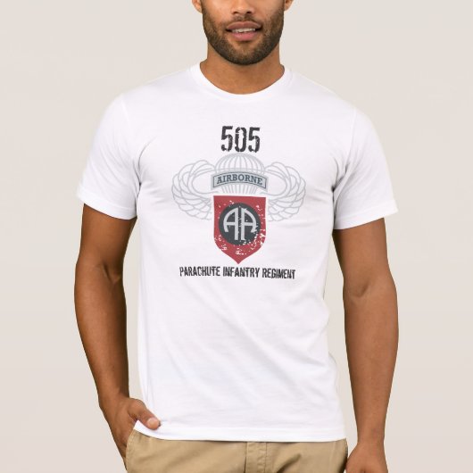 空輸505のパラシュートの歩兵連隊第82 Tシャツ (正面)