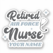 空退職した力ナース退職 シール (正面)