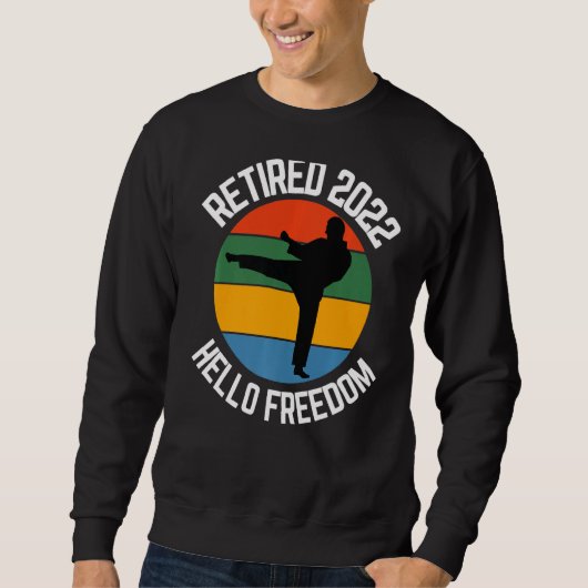 空退職した手2022 Hello Freedom Karate スウェットシャツ (正面)