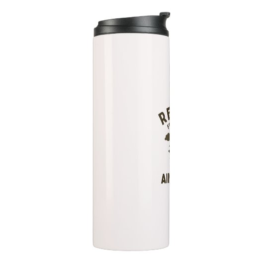 空退職した空おもしろい空軍退職ことわざ タンブラー (回転左)