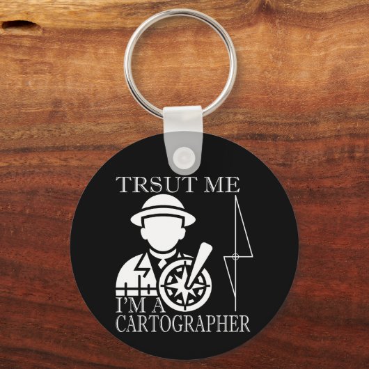 空間データ/測量士鍵 キーホルダー (正面)