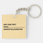 空間/測量用ドローン鍵 キーホルダー (裏面)