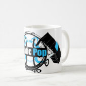空電のポップ・アートのなマグ5 コーヒーマグカップ (正面右)