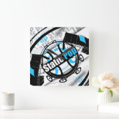 空電のポップ・アートのな時計 スクエア壁時計 (ホーム)