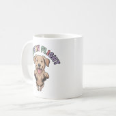 空飛ぶわんちゃん コーヒーマグカップ (正面左)