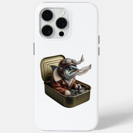 空飛ぶイワシパイロット変わり種フィッシュケース Case-Mate iPhoneケース (裏面)