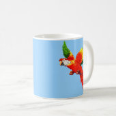 空飛ぶインコ コーヒーマグカップ (正面右)