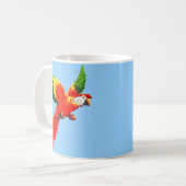 空飛ぶインコ コーヒーマグカップ (正面左)