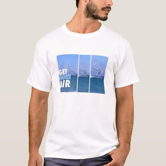 空飛ぶウィンドサーファーTシャツ Tシャツ (正面)