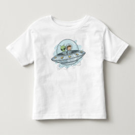 空飛ぶエイリアン トドラーTシャツ