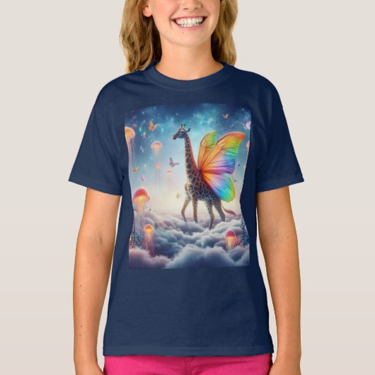 空飛ぶキリン Tシャツ (正面)