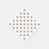 空飛ぶクリスマスブタ スタンダードカクテルナプキン (角)