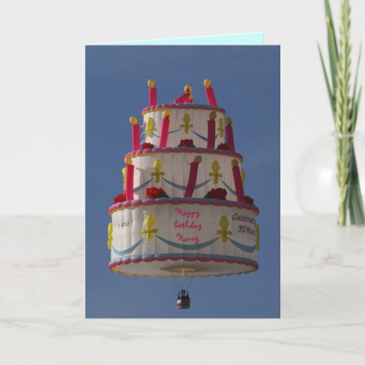 空飛ぶケーキ カード (正面)