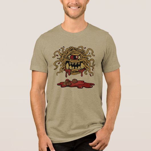 空飛ぶスパゲッティ・モンスター トライブレンドＴシャツ (正面)