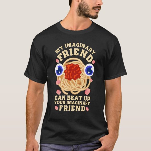 空飛ぶスパゲティ・モンスター FSM 私の想像上の友達 C Tシャツ (正面)
