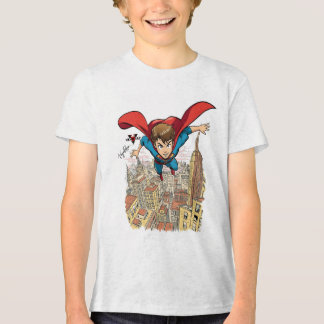 空飛ぶスーパーボーイ カートゥーン Tシャツ - ダイナミック コミック S