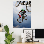 空飛ぶバイク ポスター (ホームオフィス)