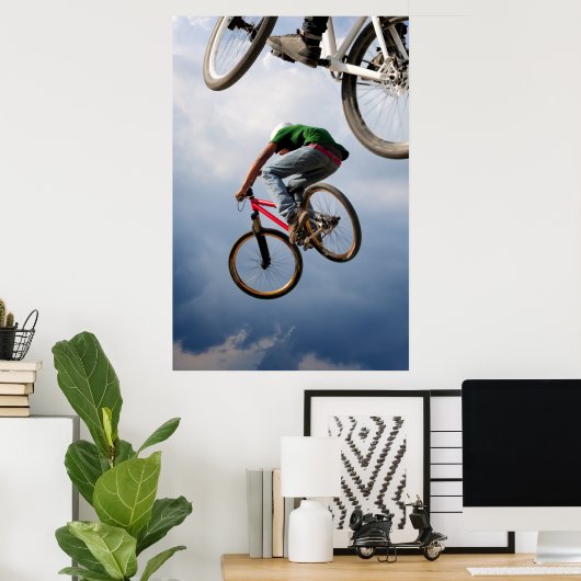 空飛ぶバイク ポスター (ホームオフィス)