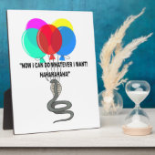 空飛ぶヘビ フォトプラーク (側面)