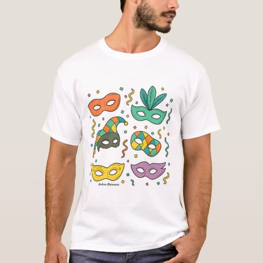 空飛ぶマスク Tシャツ (正面)