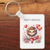 空飛ぶライオンの誕生日 キーホルダー (正面)