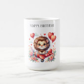 空飛ぶライオンの誕生日 コーヒーマグカップ (中央)