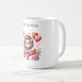 空飛ぶライオンの誕生日 コーヒーマグカップ (正面右)