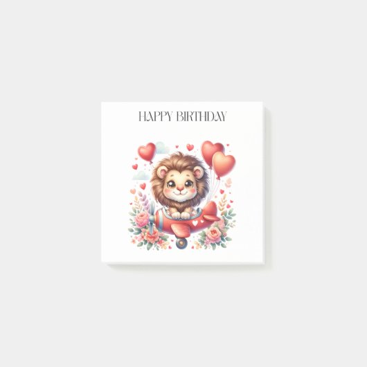 空飛ぶライオンの誕生日 ポストイット (正面)