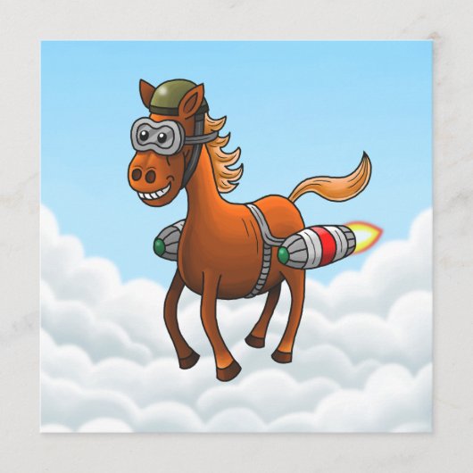 空飛ぶロケットポニー カード (正面)