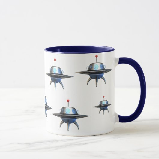 空飛ぶ円盤のコーヒー・マグ マグカップ (右)
