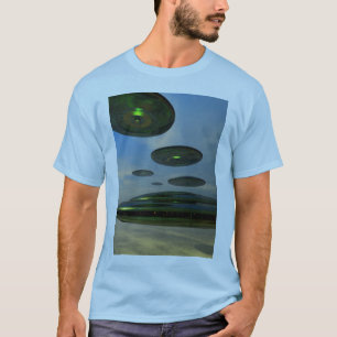 空飛ぶ円盤の艦隊のTシャツ Tシャツ