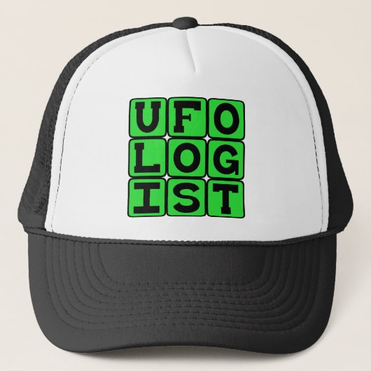 空飛ぶ円盤研究家、UFO研究者 キャップ (正面)
