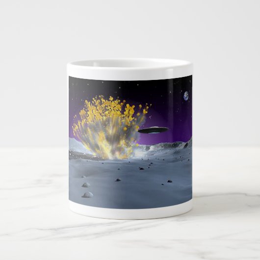 空飛ぶ円盤 ジャンボコーヒーマグカップ (正面)