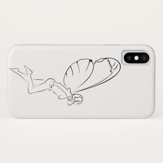 空飛ぶ妖精... Case-Mate iPhoneケース (裏面(横))