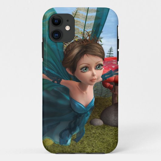 空飛ぶ小さな妖精の蝶々 Case-Mate iPhoneケース (裏面)