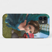 空飛ぶ小さな妖精の蝶々 Case-Mate iPhoneケース (裏面(横))