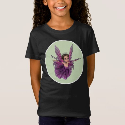 空飛ぶ小さな妖精の蝶 Tシャツ (正面)