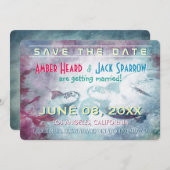 空飛ぶ海亀 | 結婚式招待状 招待状 (正面/裏面)