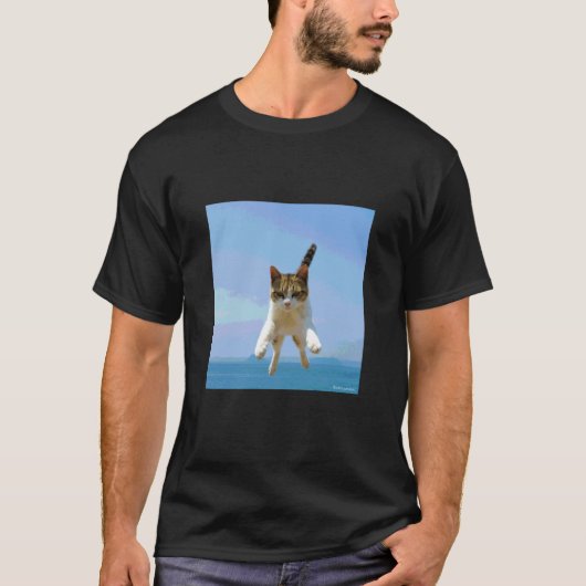空飛ぶ猫3_001 Tシャツ (正面)