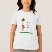 空飛ぶ猿の風船 トライブレンドTシャツ (正面)