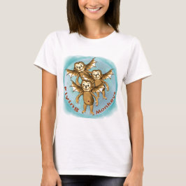 空飛ぶ猿Tシャツ Tシャツ