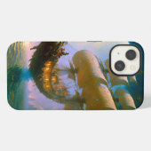 空飛ぶ船の幻想芸術 iPhoneケース (裏面横)
