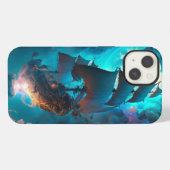 空飛ぶ船の幻想芸術 iPhoneケース (裏面横)