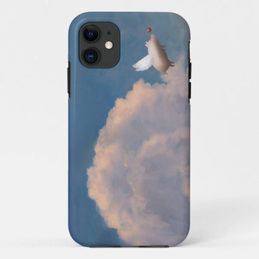 空飛ぶ豚のiPhoneカバー Case-Mate iPhoneケース (裏面)
