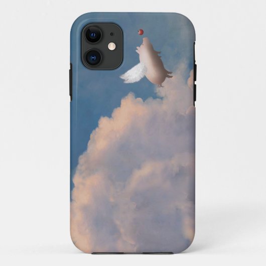 空飛ぶ豚のiPhoneカバー Case-Mate iPhoneケース (裏面)