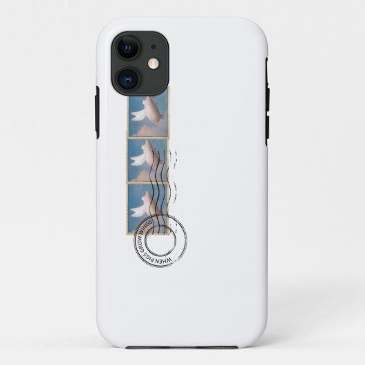 空飛ぶ豚のiPhoneケース Case-Mate iPhoneケース (裏面)