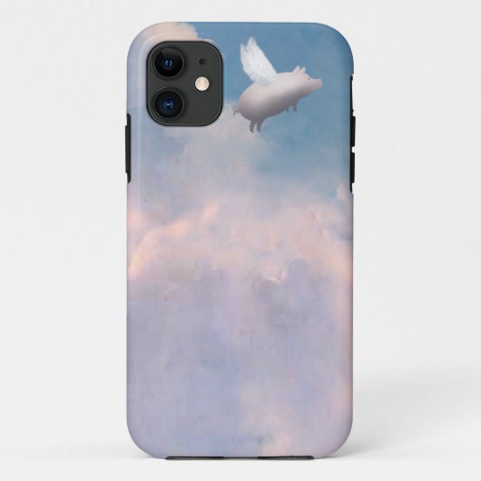 空飛ぶ豚のiPhoneケース Case-Mate iPhoneケース (裏面)