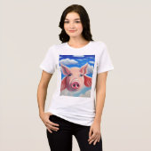 空飛ぶ豚 トライブレンドTシャツ (正面全面)