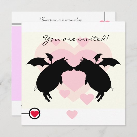 空飛ぶ豚 招待状 (正面/裏面)