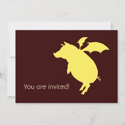 空飛ぶ豚 招待状 (正面)